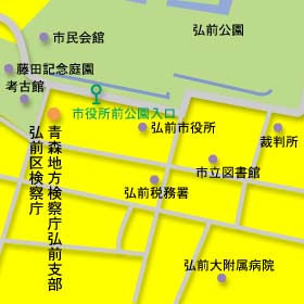 弘前市周辺地図
