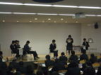 写真：広報活動の様子（宮城県立古川黎明中学校３年生）