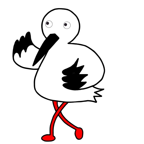 コウノトリのコウちゃん